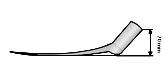 3/4 opgebogen