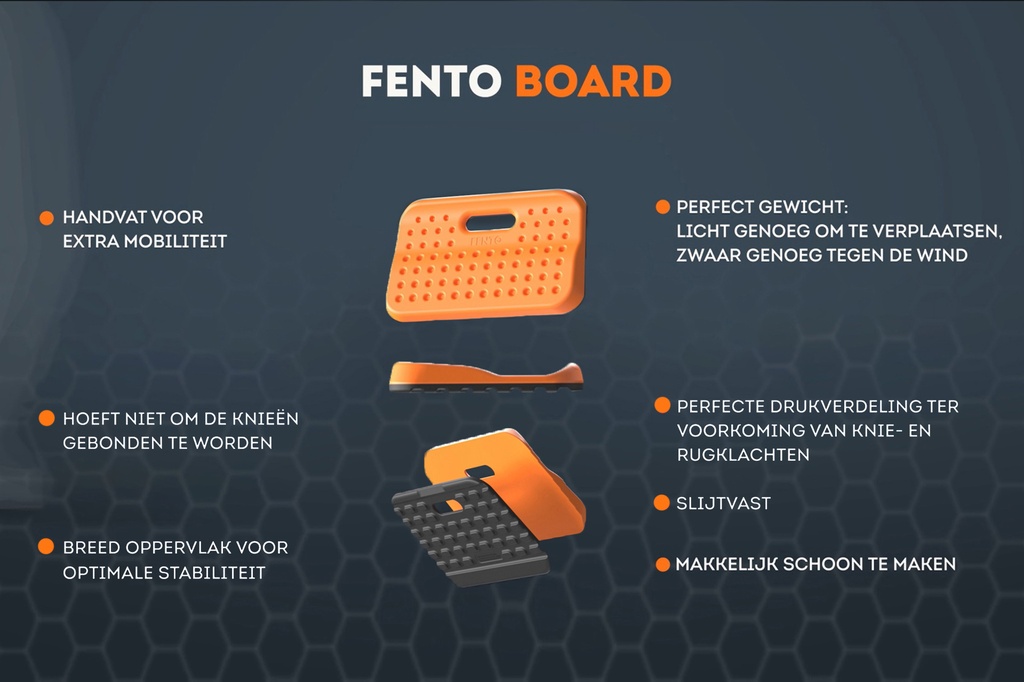 Ergonomische kniemat FENTO BOARD (per stuk)