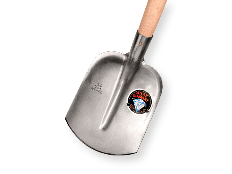 Steekbats Atlas Diamant 1/4 000, gepolijst, gehard met blijham dubbel gebogen 110cm