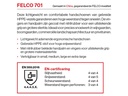 Handschoen Felco 701 maat S, HPPE vezel met nitril coating