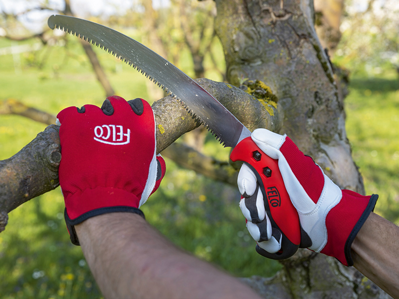 Handschoen Felco 702 maat L, rundleder met spandex rugzijde