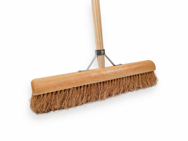 Zaalveger SOLIDE Kokos 50 cm met IKAPE steel 150 x 2,8 cm met stokhouder