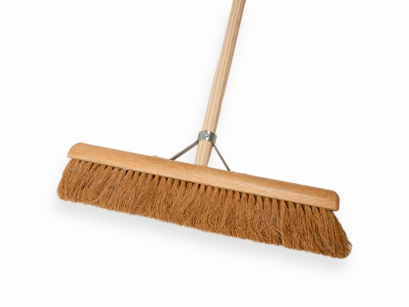 Zaalveger SOLIDE Kokos 50 cm met IKAPE steel 150 x 2,8 cm met stokhouder