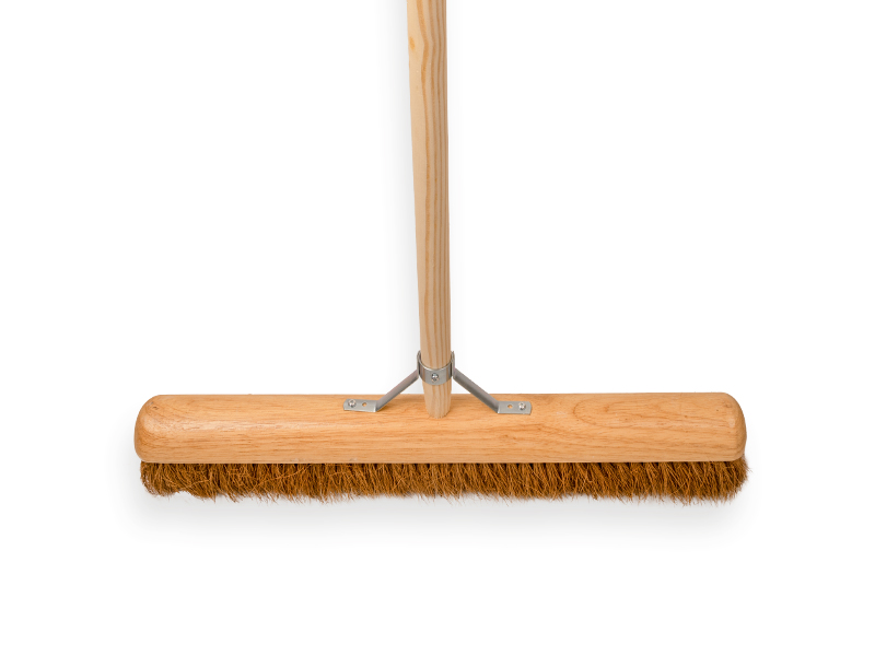 Zaalveger SOLIDE Kokos 60 cm met IKAPE steel 150 x 2,8 cm met stokhouder