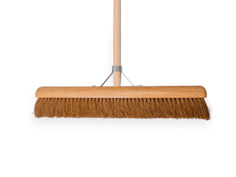 Zaalveger SOLIDE Kokos 60 cm met IKAPE steel 150 x 2,8 cm met stokhouder