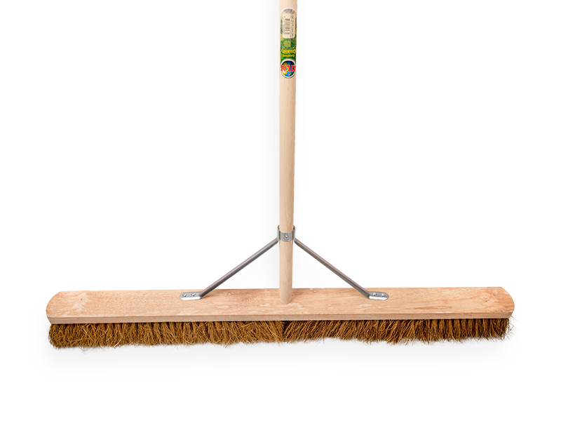 Zaalveger SOLIDE Kokos 100 cm met IKAPE steel 160 x 2,8 cm met brede stokhouder