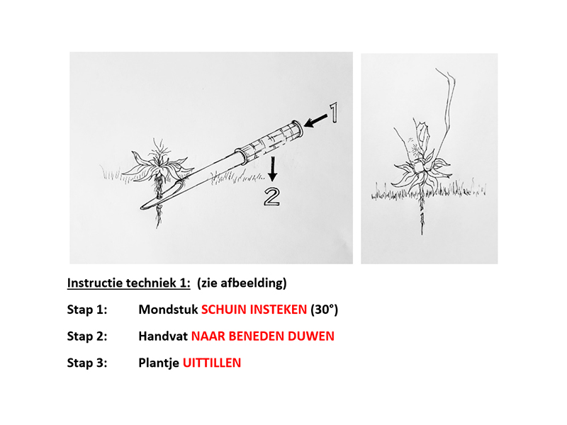 QS Onkruidsteker Quick & Simple. Roestvaststalen buis
