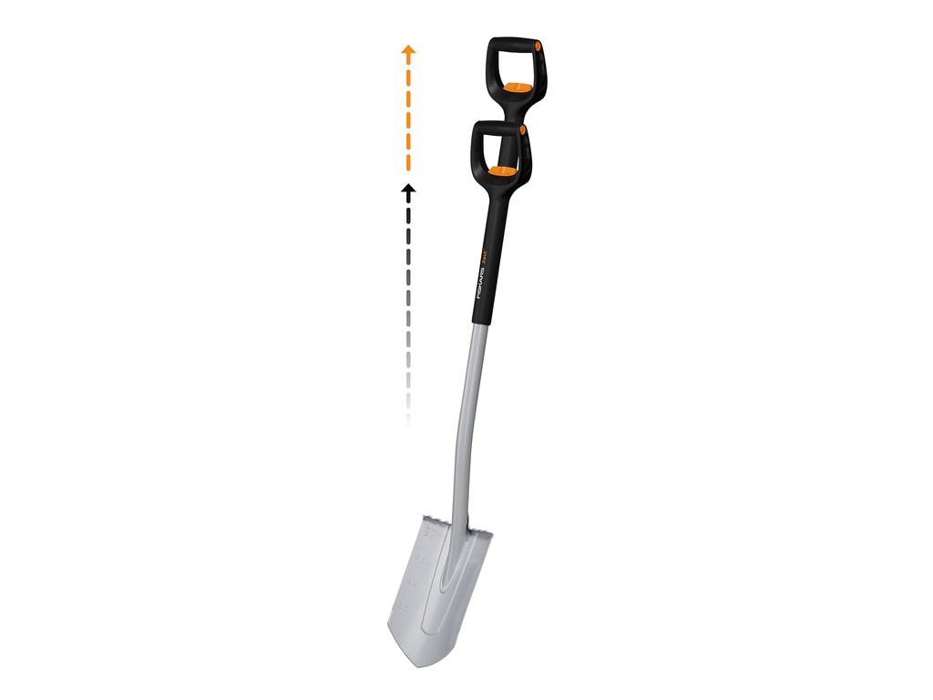 Fiskars Xact Telescopische tuinspade spits