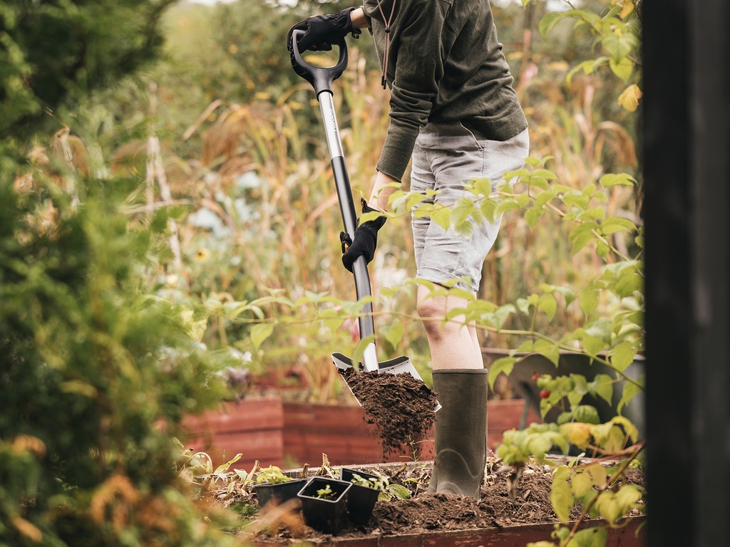 Fiskars Ergonomic Tuinspade rond