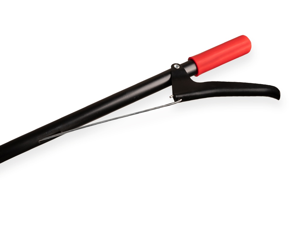 Zwerfvuilgrijper KNAUTHE 122 cm, metalen bek en hendelgreep