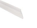 Klikstrip transparant 100 cm x 3,7 cm schuin, voor legbord Tegometall