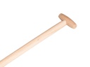 Schopsteel import ESSEN 120 cm gebogen, ongewaxt