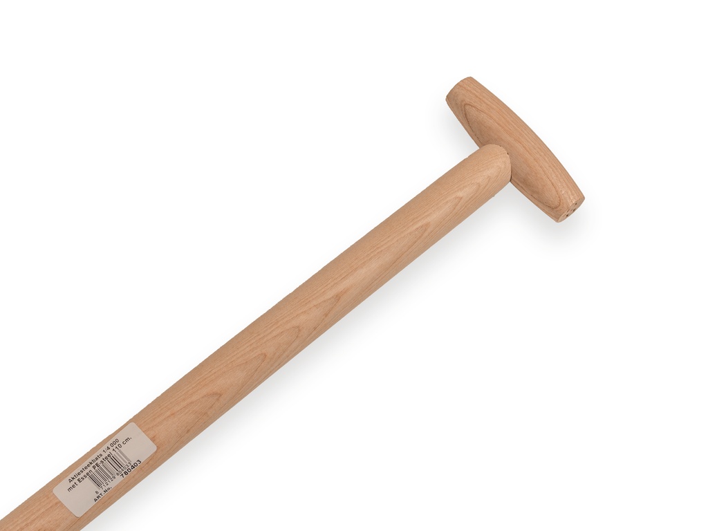 ACTIE Steekbats 1/4 000 blank gelakt, met essen PE schopsteel 110 cm. gebogen, gewaxt
