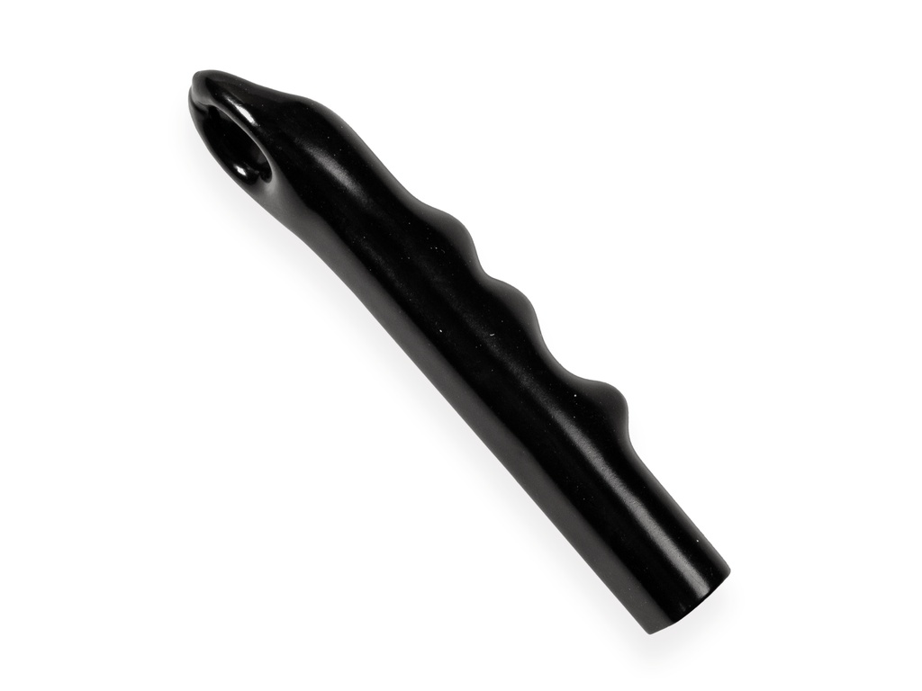 Ophangdop zwart voor steel van 2,4 cm dik