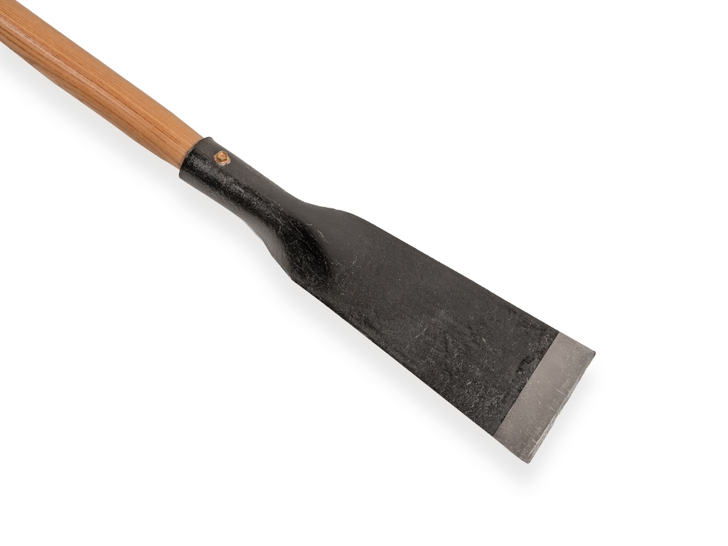 Wortelsteker gesmeed, WELKOOP, breedte 9,5 cm met YD steel, Totale lengte 122,5 cm