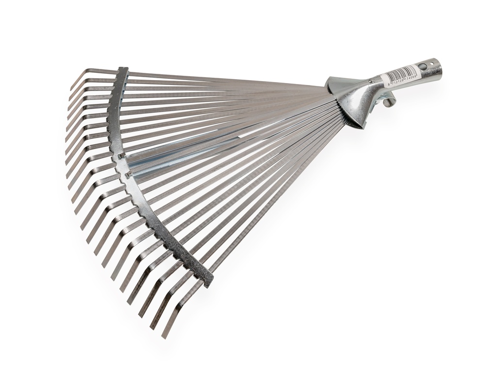 Bladhark ATLAS metaal verzinkt verstelbaar, 22 platte tanden, 28-42 cm breed, zonder steel