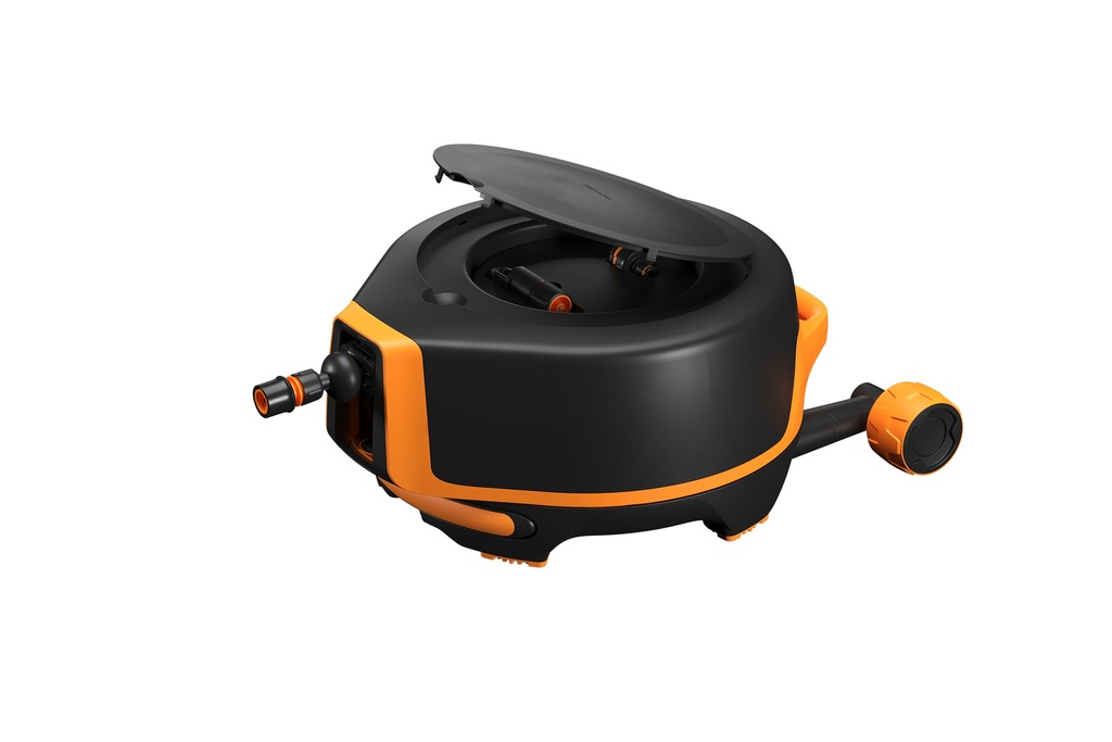 Automatische slanghaspel XL met wielen incl. 20m tuinslang
