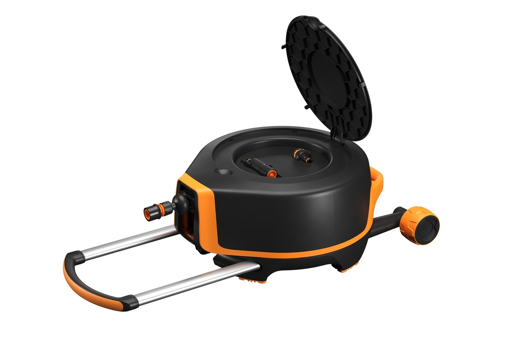 Automatische slanghaspel XL met wielen incl. 20m tuinslang
