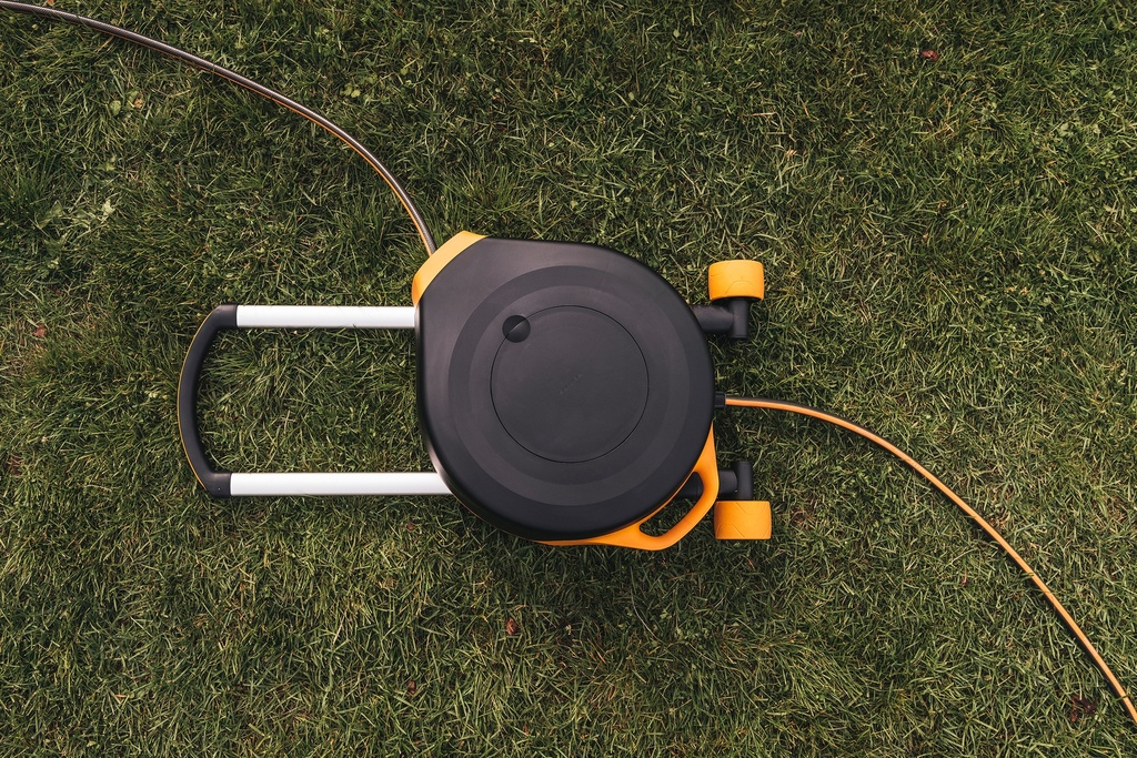 Automatische slanghaspel XL met wielen incl. 20m tuinslang
