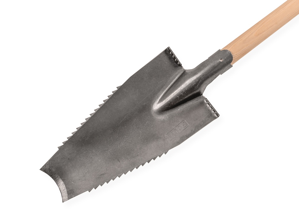 Boomwortelspade – Polygator POLET met OPSTAP, blad 38 x 14 cm, met ATLAS schopsteel 100 cm