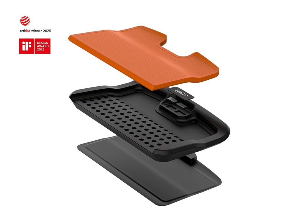 Professionele kniemat FENTO BOARD M2, met magnetisch opbergvak