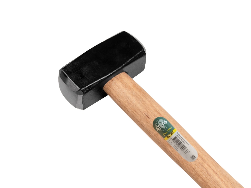 Moker - Vuisthamer ATLAS 2000 gram, DIN 6475, met HICKORY steel 28 cm