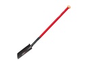 Krachtspade IDEAL met OPSTAP, stalen knopsteel 92 cm en hardhouten knop