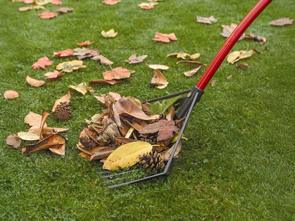 Golden Gark rood 18 tands 35 cm, gebogen aluminium steel en D-greep