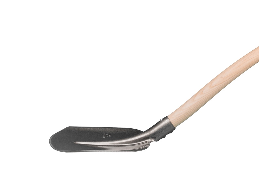 Stratenmakersbats ATLAS 1/2 000 gehard, blank gelakt, met ATLAS Blijhamsteel 110 cm extra dubbel gebogen