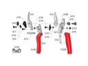 Snoeischaar FELCO 12 (Medium), ergonomisch met rolhandvat, knipt tot 20 mm