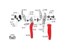 Snoeischaar FELCO 15 (Small), zeer compact met rolhandvat, knipt tot 18 mm