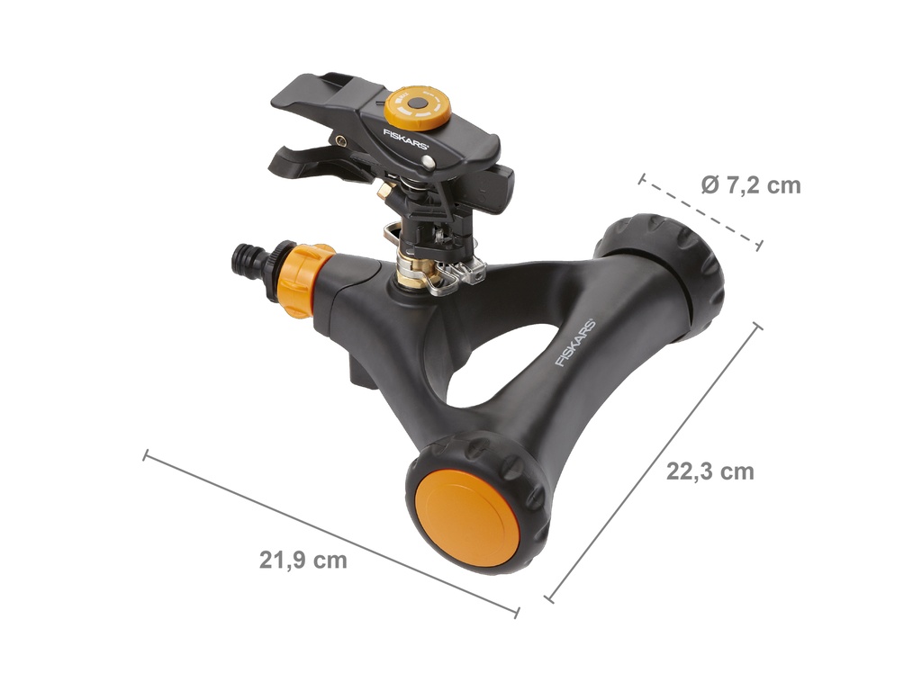 FISKARS Sectorsproeier metaal met wielen