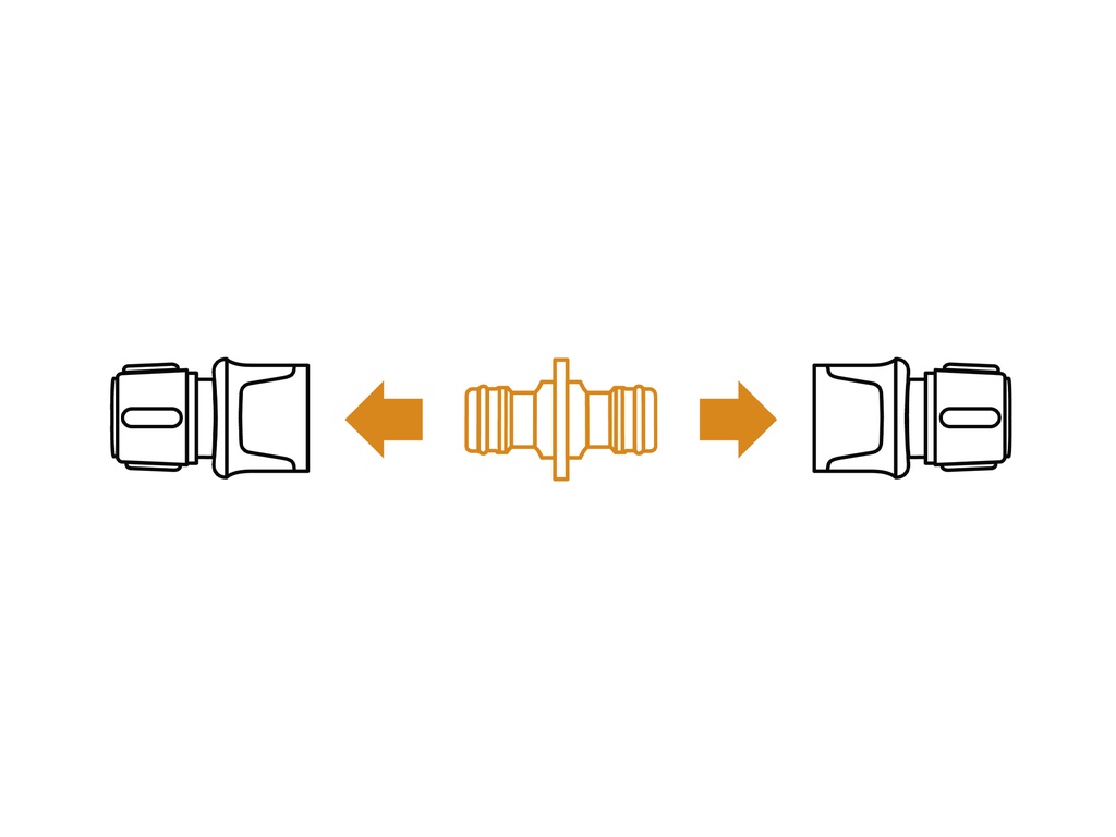 FISKARS Slangkoppeling 2-weg