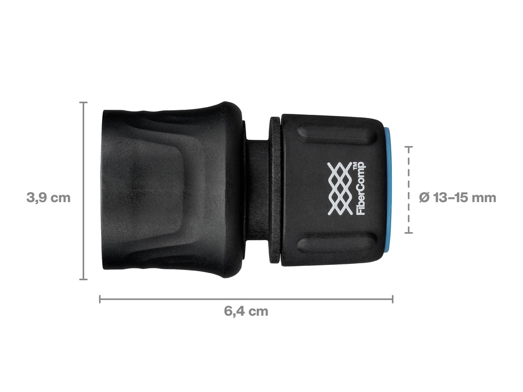 FISKARS slangkoppeling FiberComp 13-15 mm FLOW