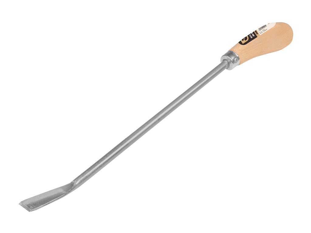 Aspergemes gesmeed 44 cm, met houten greep