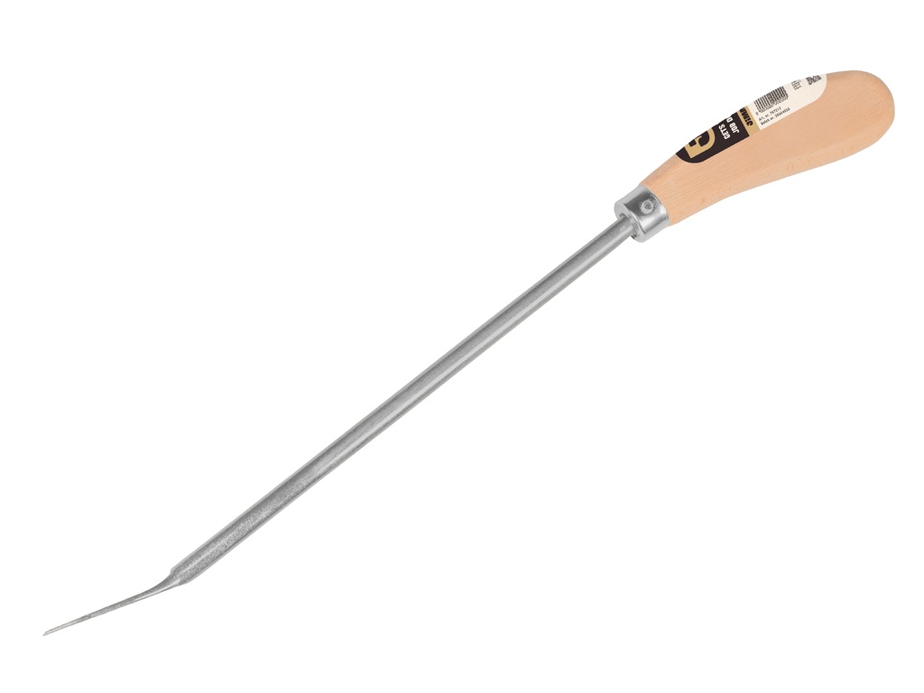 Aspergemes gesmeed 44 cm, met houten greep