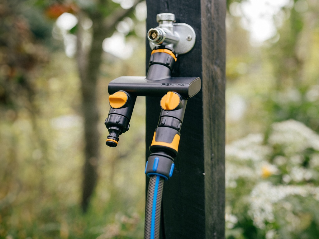 FISKARS Kraankoppeling 2-weg waterverdeler On/Off