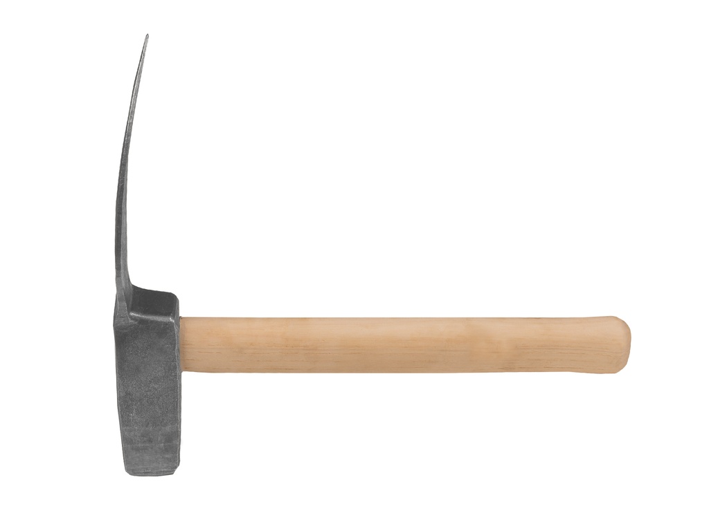 Straathamer – Kasseihamer Portugees met HICKORY steel en spitse punt, breedte 30 mm