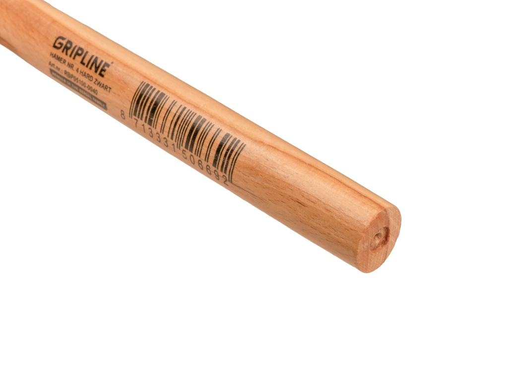 Rubberhamer GRIPLINE nr. 4 hard, 1,2 kg Ø 90 x 140 mm, met ESSEN steel