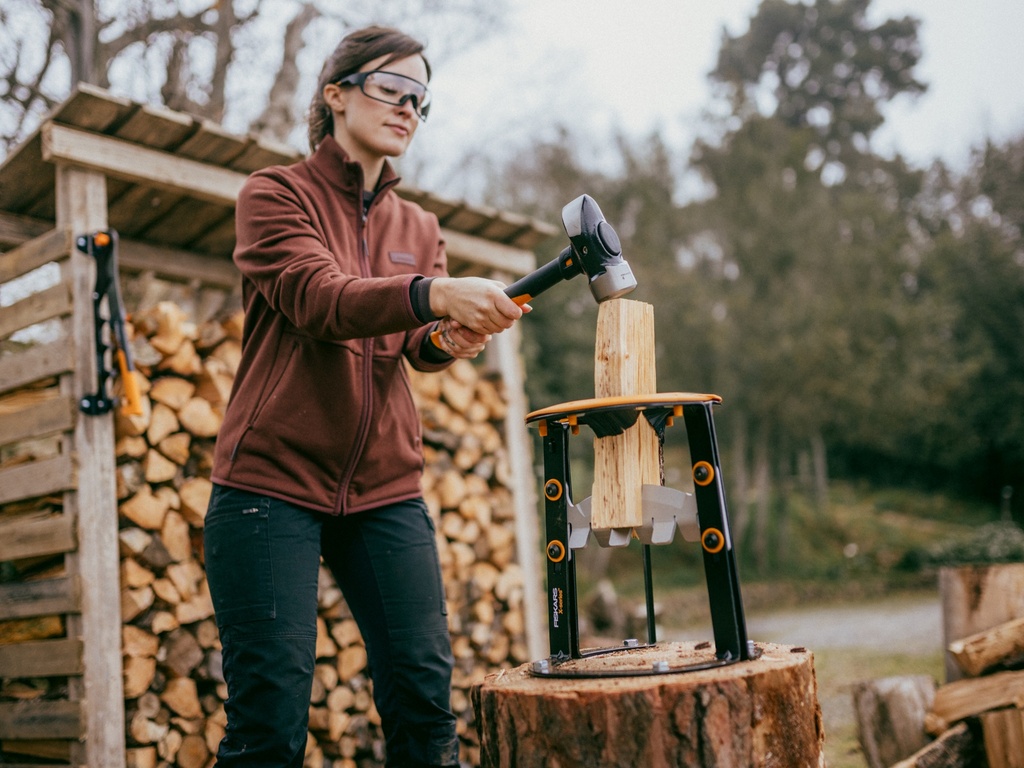 Houtklover FISKARS X-Serie L, tot ca. 120 mm, inclusief beschermhoes