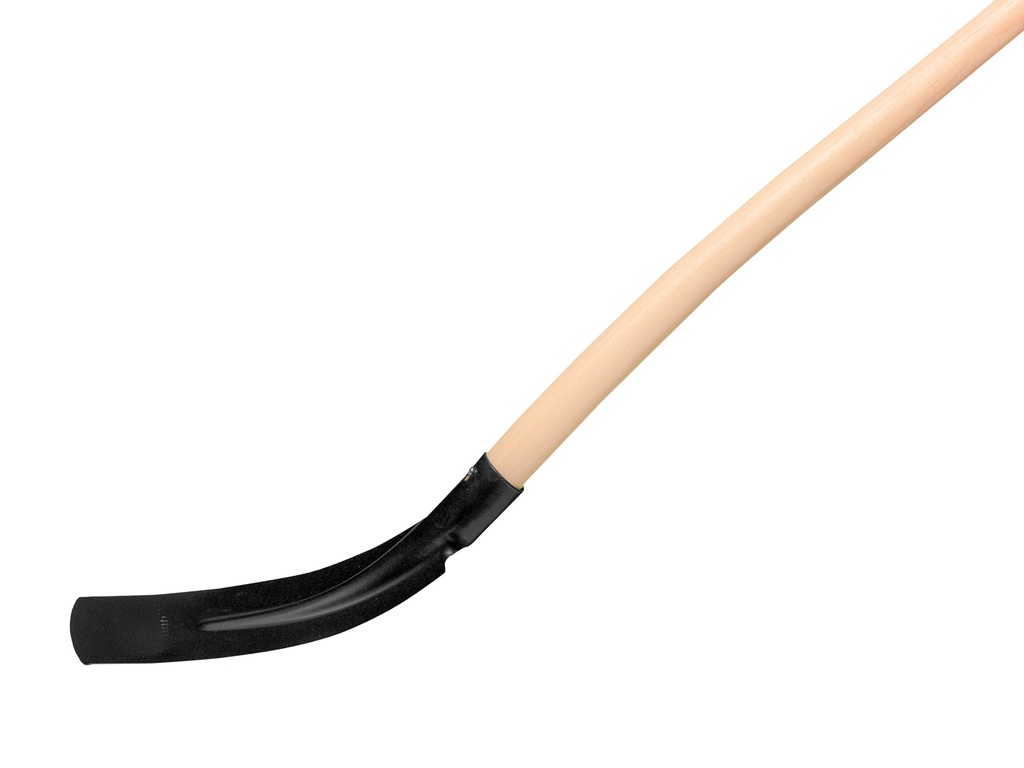 Kabelschop ATLAS 10 cm 3/4 zwart, recht met ATLAS batsesteel 130 cm