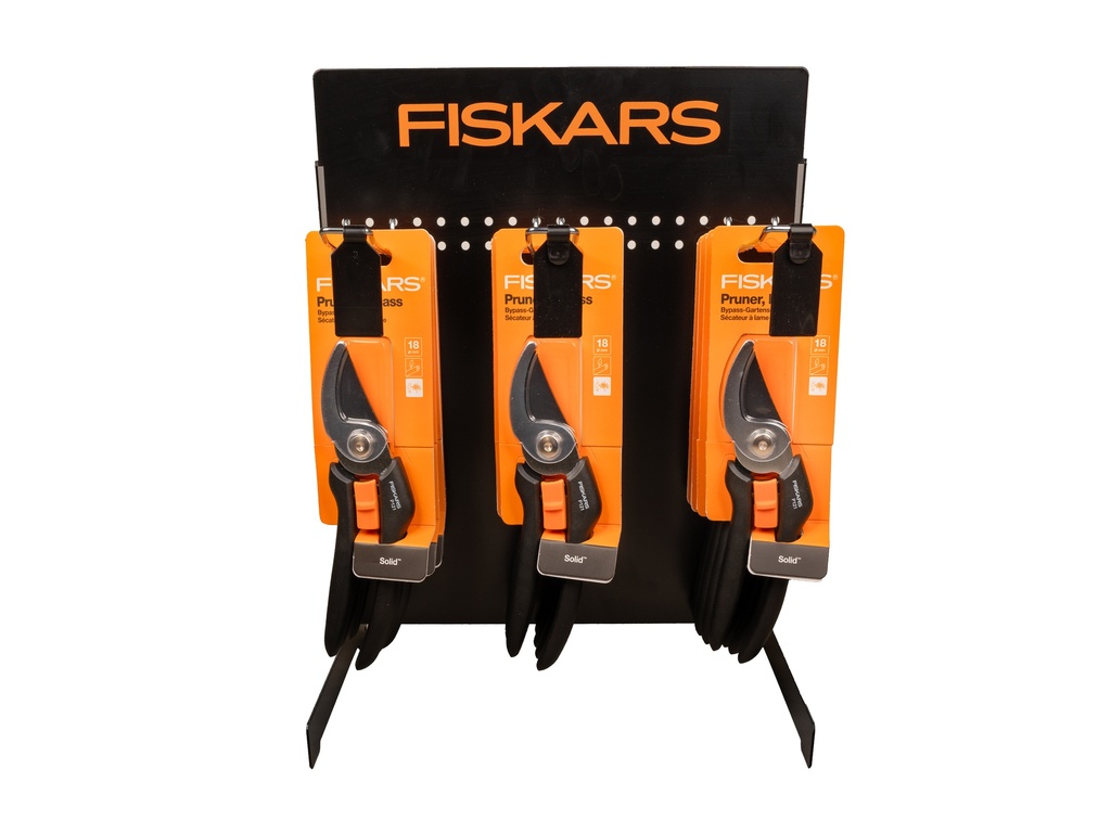 24 x Snoeischaar FISKARS Solid P121 bypass, knipt tot 18 mm, inclusief display