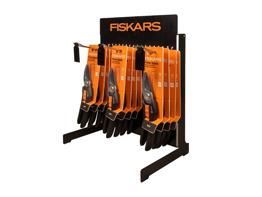 24 x Snoeischaar FISKARS Solid P121 bypass, knipt tot 18 mm, inclusief display