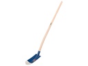 Kabelschop ATLAS DIAMANT 16 cm 3/4 blauw, onderkant spits, RONDE OPSTAP, met ATLAS batsesteel 130 cm