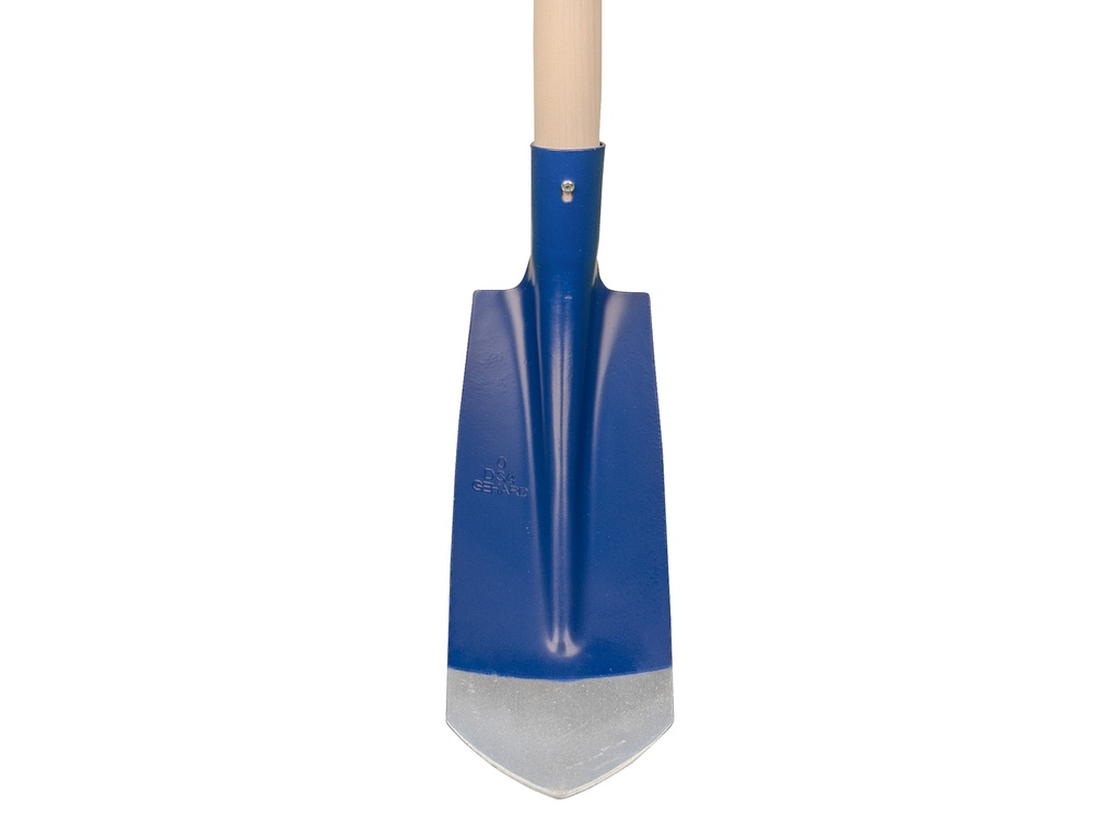 Kabelschop ATLAS DIAMANT 11,5 cm 3/4 blauw, onderkant spits, met ATLAS batsesteel 130 cm