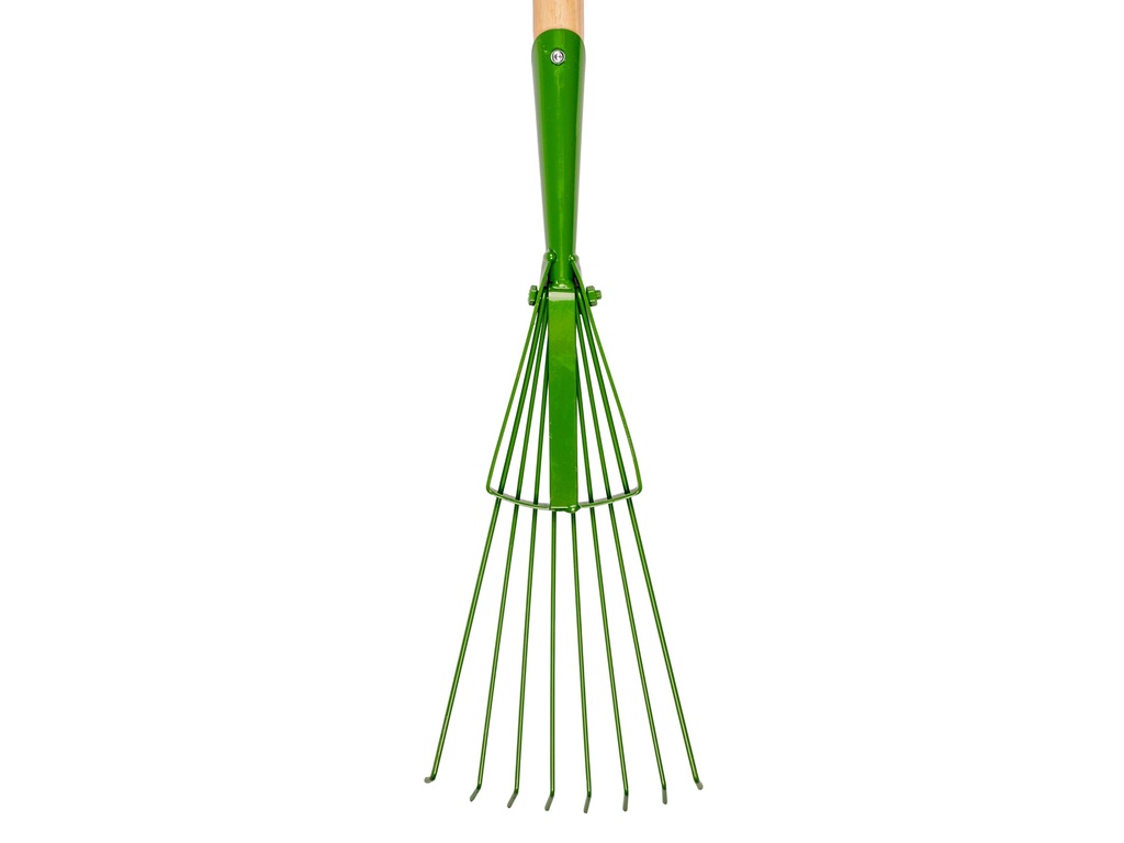 Handbladhark PROFI-Plus, 8 ronde tanden, verenstaal, met IKAPE steel 25 x 2,8 cm