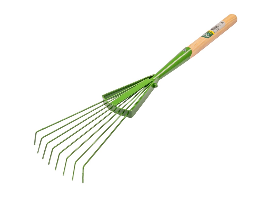 Handbladhark PROFI-Plus, 8 ronde tanden, verenstaal, met IKAPE steel 25 x 2,8 cm