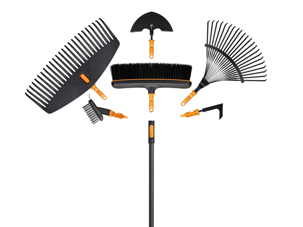 FISKARS OneClick Steel L aluminium 161 cm met SoftGrip™ greep en ophanggat