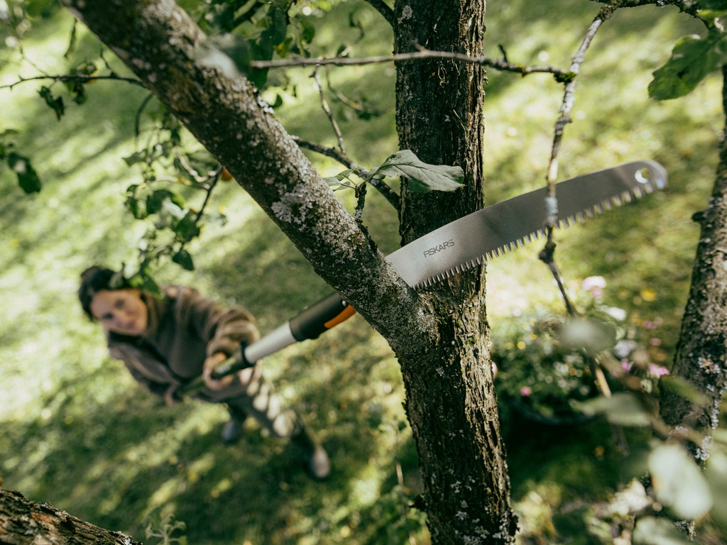 FISKARS OneClick Snoeizaag met recht blad 20 cm