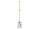 Steekbats ATLAS DIAMANT 1/4 000 gehard, gepolijst, RONDE OPSTAP, met ATLAS schopsteel 100 cm gebogen, FSC 100%